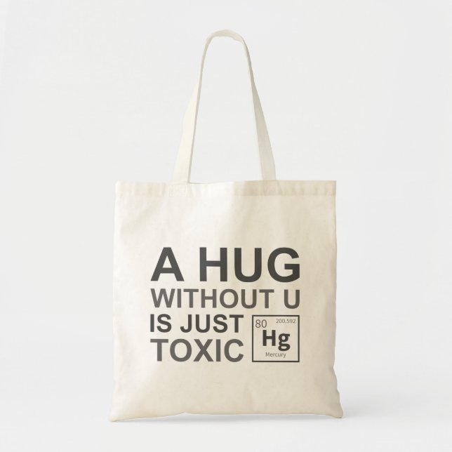 Bolsa Tote Um Abraço Sem U É Tóxico (Frente)
