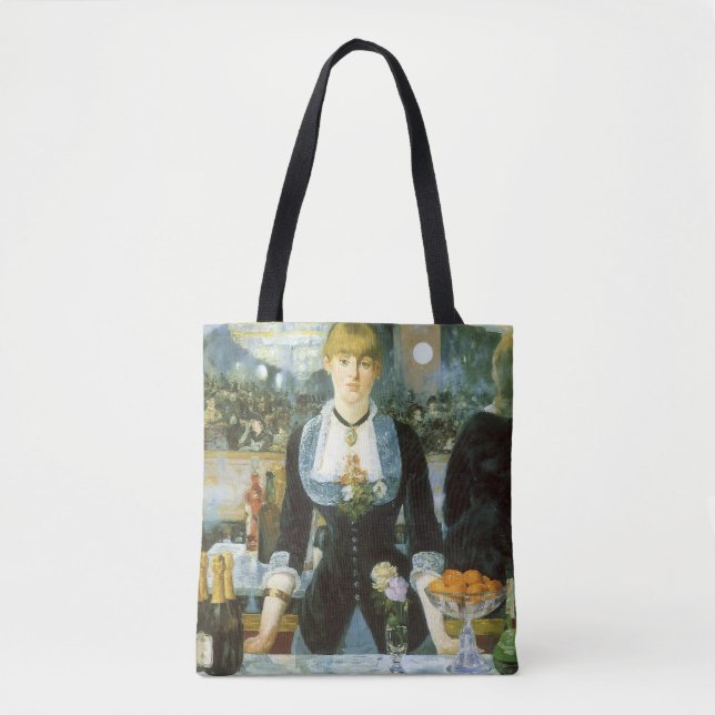 Bolsa Tote Um Bar no Folies Bergere por Edouard Manet (Frente)