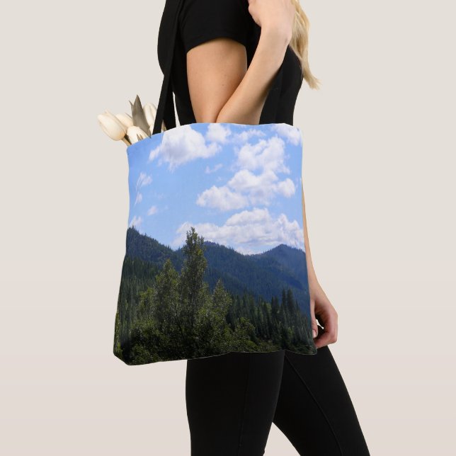 Bolsa Tote Um belo dia nas montanhas.... (Close Up)
