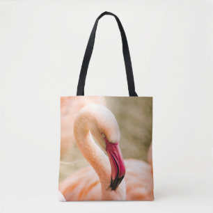 Bolsa Tote Um Belo Flamingo Rosa