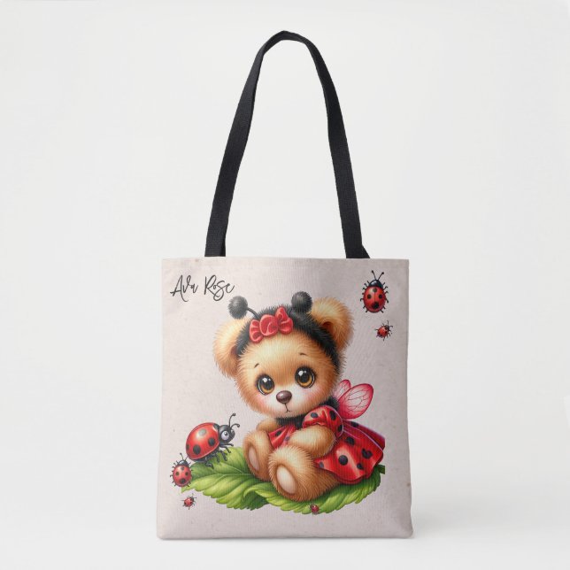 Bolsa Tote Um Belo Urso De Teddy Vestido Como Um Costume De L (Frente)