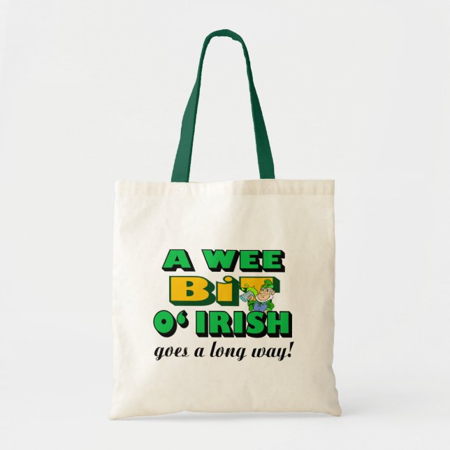 Bolsa Tote Um Bit Irish Tote Bag (Frente)