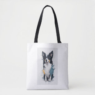 Bolsa Tote Um cachorro bonito Border Collie