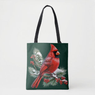 Bolsa Tote Um Cardinal Vermelho