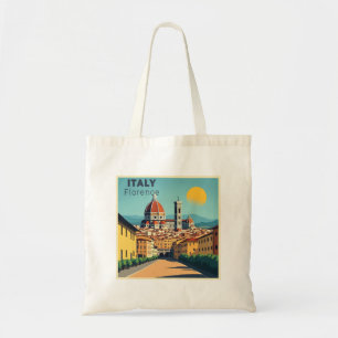 Bolsa Tote Um Cartaz de Viagem Clássico Nostálgico – Florença