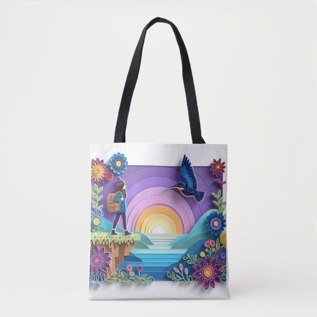 Bolsa Tote Um Chic de Aventura (Frente)
