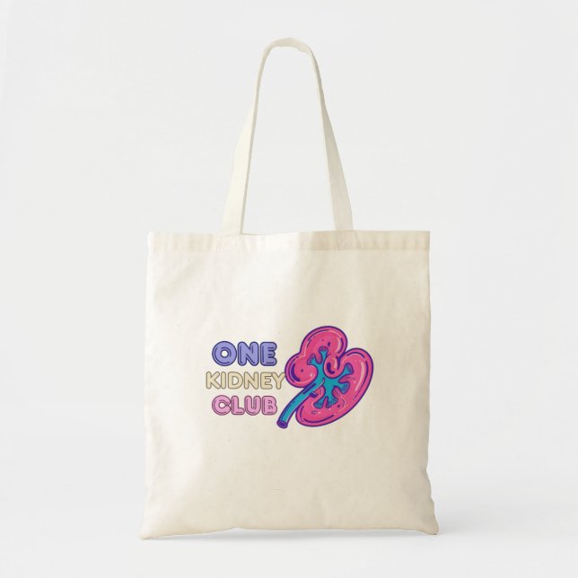 Bolsa Tote UM CLUBE DE RINS, Transplante RENAL (Frente)