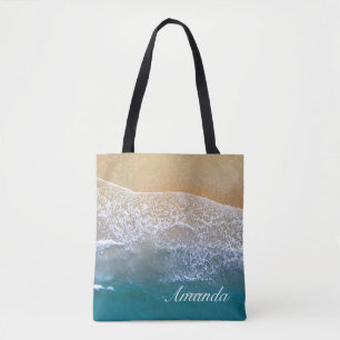 Bolsa Tote Um com a Praia