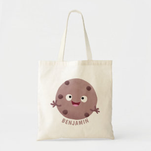 Bolsa Tote Um desenho animado de biscoito de chocolate inteli