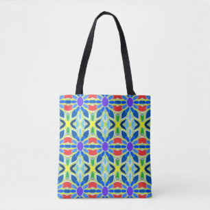 Bolsa Tote Um design clássico vibrante e moderno de várias co