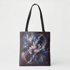 Bolsa Tote Um design de abstrato-galáxia captando o mistério