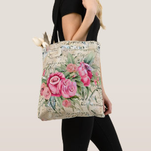Bolsa Tote Um Design francês Ephemera Series 26