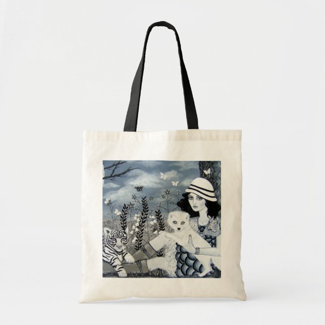 Bolsa Tote Um dia sem saco da cor (Frente)