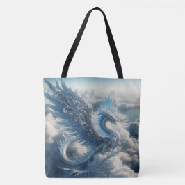 Bolsa Tote Um dragão cercado por nuvens