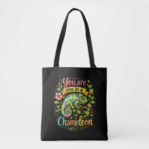 Bolsa Tote Um em um Camaleão