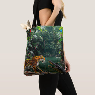 Bolsa Tote "Um Encontro de Oportunidades" - Retrato Colorido