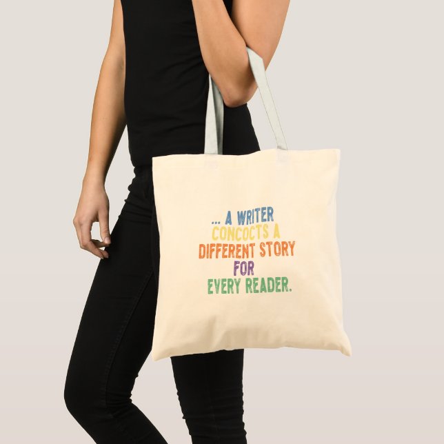 Bolsa Tote um escritor inventa uma história diferente para ca (Frente (produto))