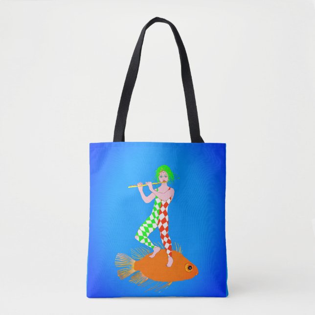 Bolsa Tote Um flautista (Frente)
