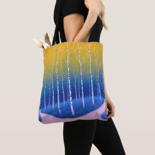 Bolsa Tote Um garfo no tempo - Uma paisagem florestal