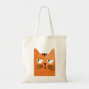 Bolsa Tote Um gato alaranjado com uma atitude