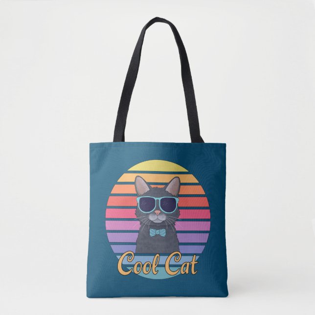 Bolsa Tote Um Gato Legal (Frente)