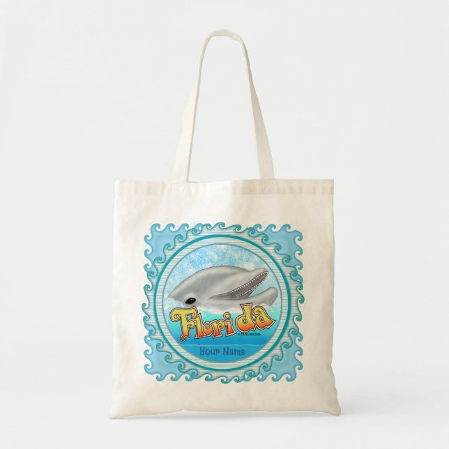 Bolsa Tote Um Golfinho da Flórida (Frente)