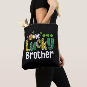 Bolsa Tote Um Irmão Sortudo Correspondência Familiar Dia de S