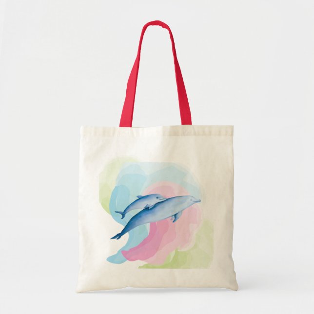 Bolsa Tote Um mar incrível com golfinhos (Frente)