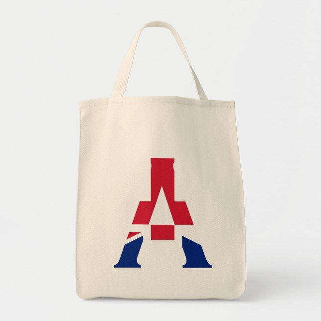 Bolsa Tote Um monograma sobreposto à gtcnt bandeira do Jack d (Frente)