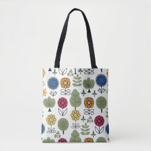 Bolsa Tote Um padrão bonitinho, natureza no verão, abstrato 