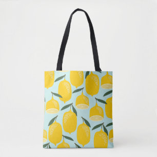 Bolsa Tote Um padrão perfeito de vindima com limões. Trendy h