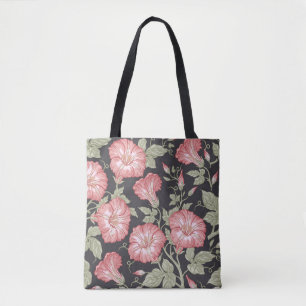 Bolsa Tote Um padrão perfeito. Flores selvagens Petunia. Beau