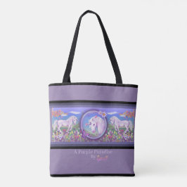 Bolsa Tote Um Paraíso Roxo