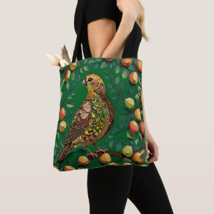Bolsa Tote Um Partucho Em Um Estilo De Estêncil De Recorte De