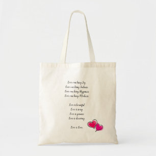 Bolsa Tote um poema verdadeiro