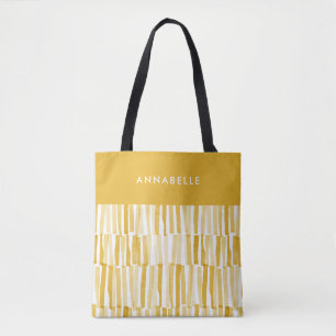 Bolsa Tote Um presente personalizado com padrão de abstrato m