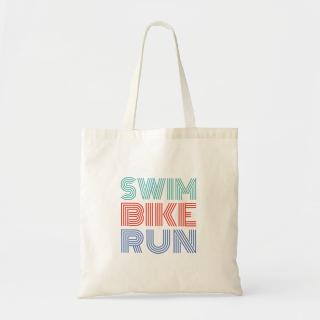 Bolsa Tote Um presente Triathlon excelente para seu amigo ou  (Frente)
