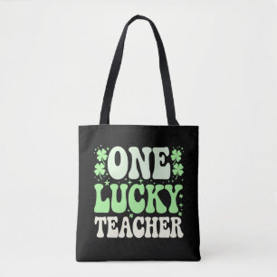 Bolsa Tote Um Professor Sortudo Groovy Professor Retro St Pat