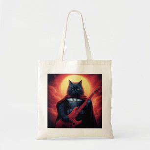 Bolsa Tote Um riff que agita o Cosmos   Senhor Gato Galáctico