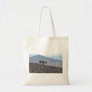 Bolsa Tote Um Rinoceronte De Corno, Namíbia.