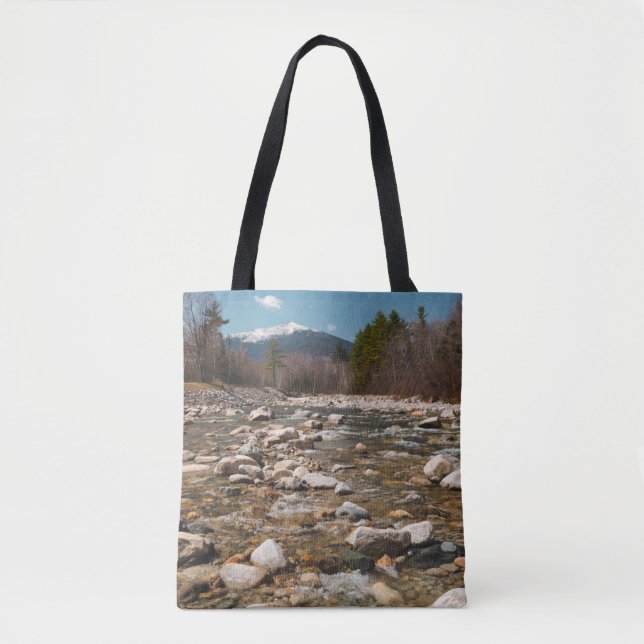 Bolsa Tote Um rio em corridas com água limpa fluindo (Frente)