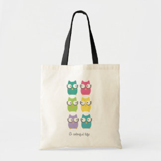Bolsa Tote Um saco colorido da vida