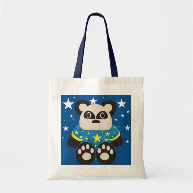 Bolsa Tote Um saco de compras bonito da panda (Frente)