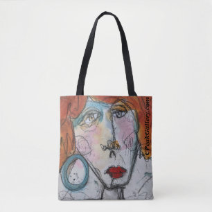 Bolsa Tote Um Saco de Toque Azul