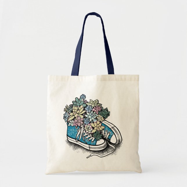 Bolsa Tote Um saco de tote com uma ilustração fofa. (Frente)