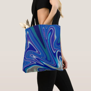 Bolsa Tote Um Salpico de Azul