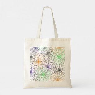 Bolsa Tote Um simples padrão na Web da aranha de Halloween