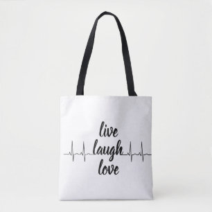 Bolsa Tote Um simples saco branco com motivação