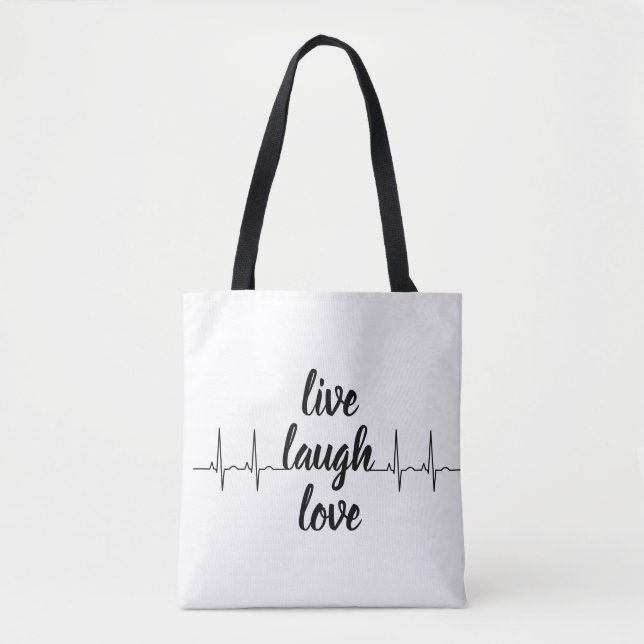 Bolsa Tote Um simples saco branco com motivação (Frente)