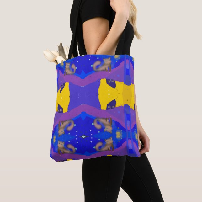 Bolsa Tote Um sonho de gatos (Close Up)